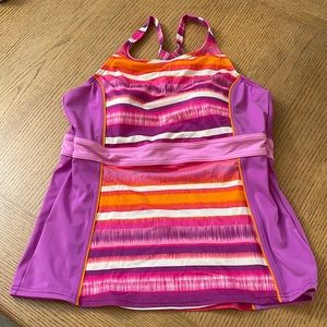 Lands End Tankini top - size 10 D